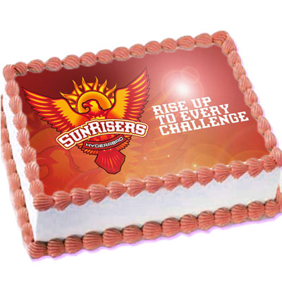 "SunRisers Hyderabad Logo Photo cake - 2kgs - Click here to View more details about this Product